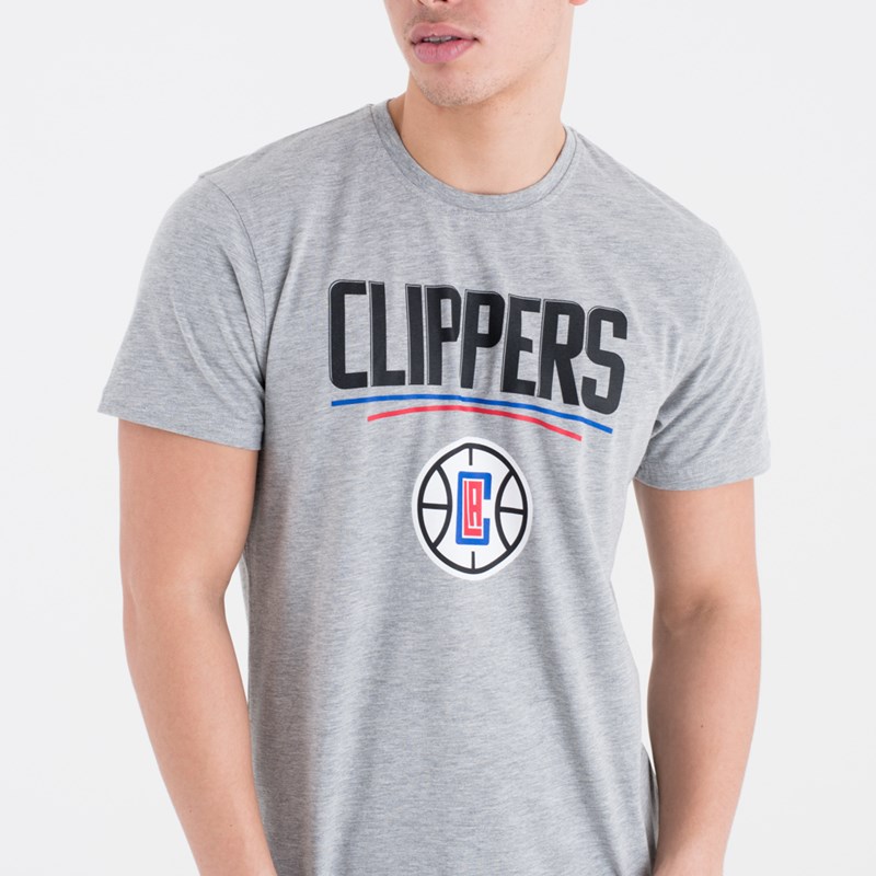 Camiseta New Era La Clippers NBA Team Logo Grises | DF5192863