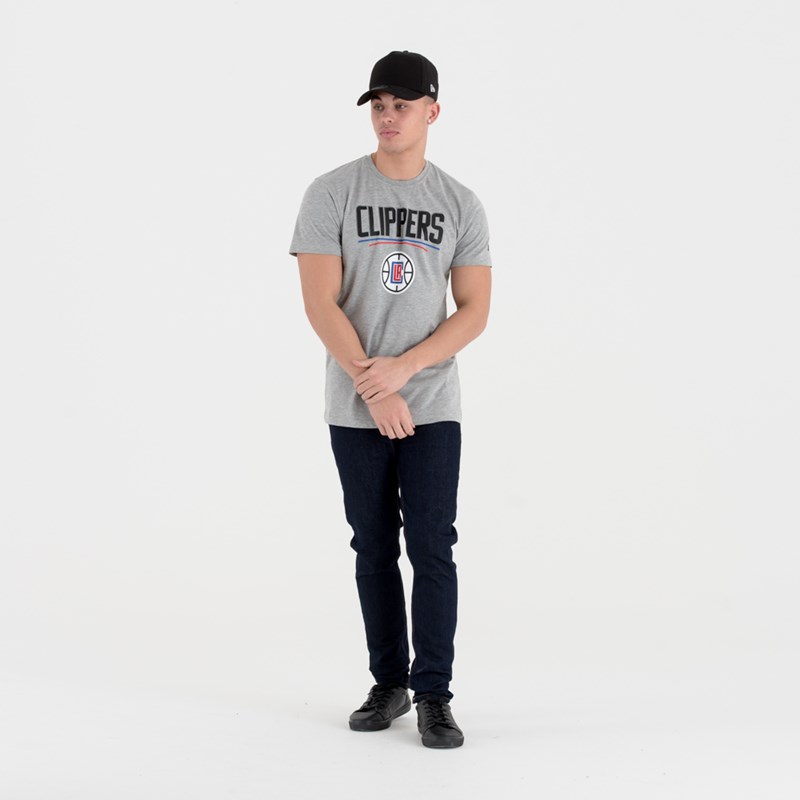 Camiseta New Era La Clippers NBA Team Logo Grises | DF5192863