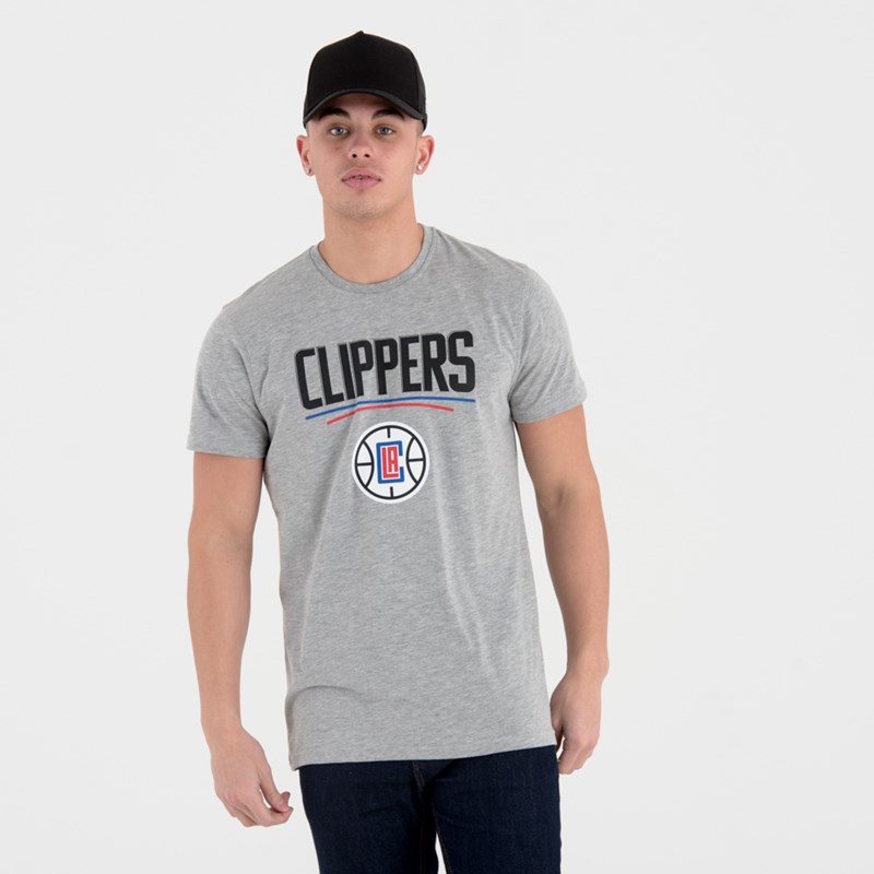 Camiseta New Era La Clippers NBA Team Logo Grises | DF5192863