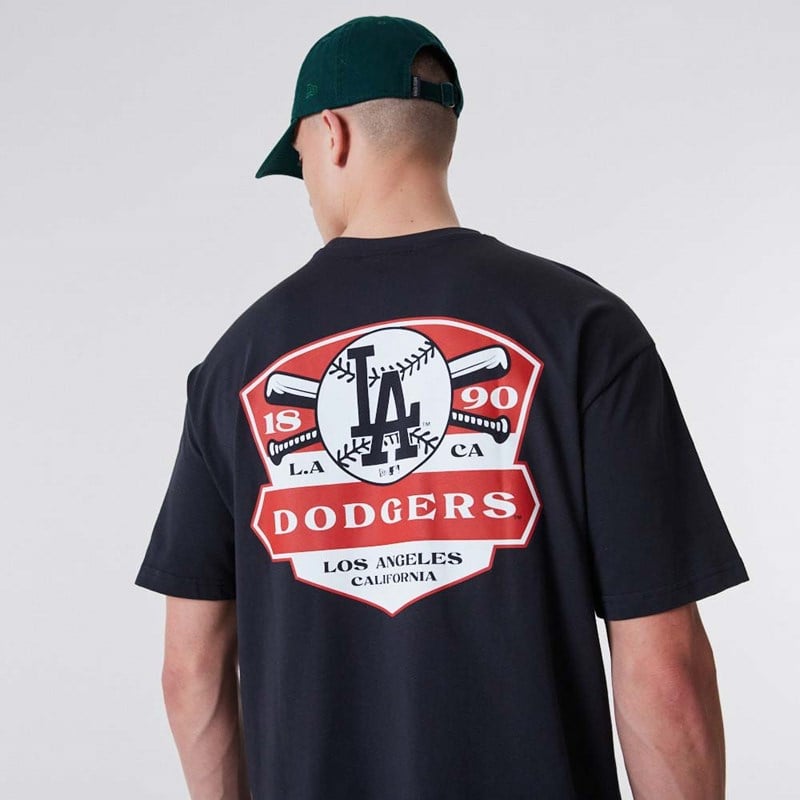 Camiseta New Era La Dodgers Estampados Oversized Azules | XI7620843