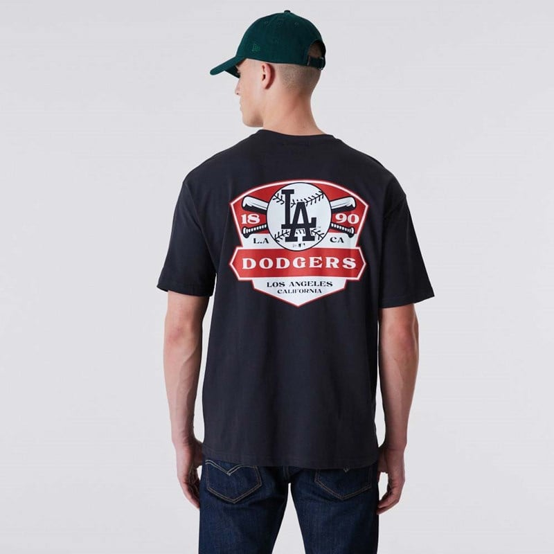 Camiseta New Era La Dodgers Estampados Oversized Azules | XI7620843