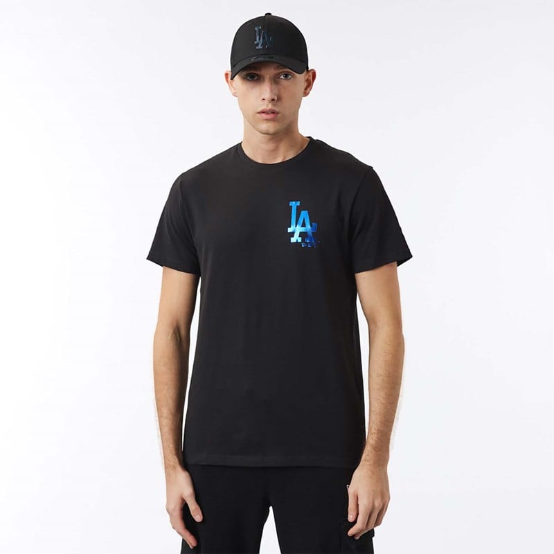 Camiseta New Era La Dodgers MLB Foil Negros | JH3847016