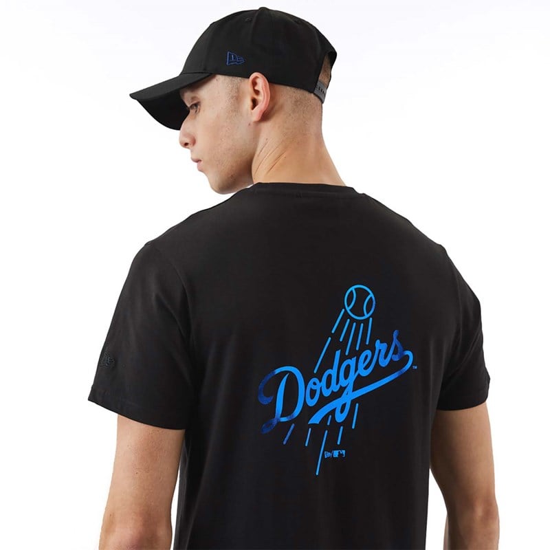 Camiseta New Era La Dodgers MLB Foil Negros | JH3847016