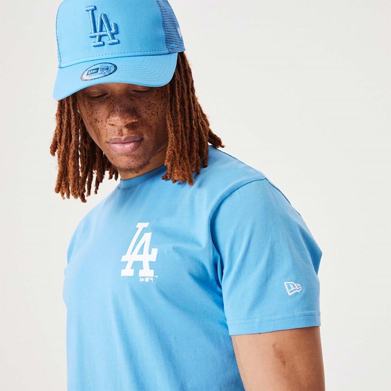 Camiseta New Era La Dodgers MLB League Essential Pastel Azules | VX0641732