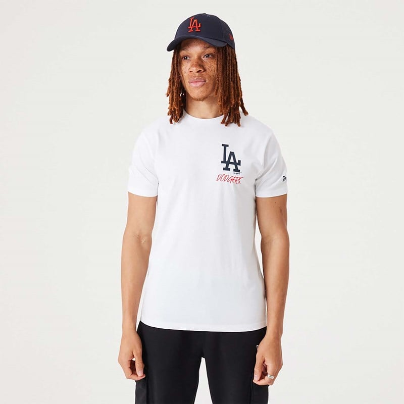 Camiseta New Era La Dodgers MLB Team Logo Estampados Blancos | OL8569473