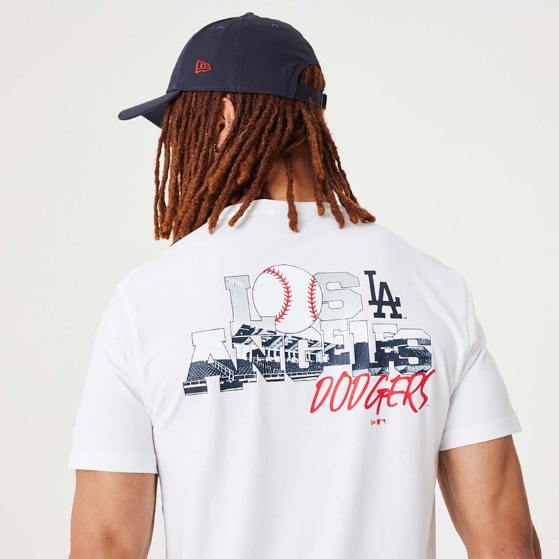 Camiseta New Era La Dodgers MLB Team Logo Estampados Blancos | OL8569473