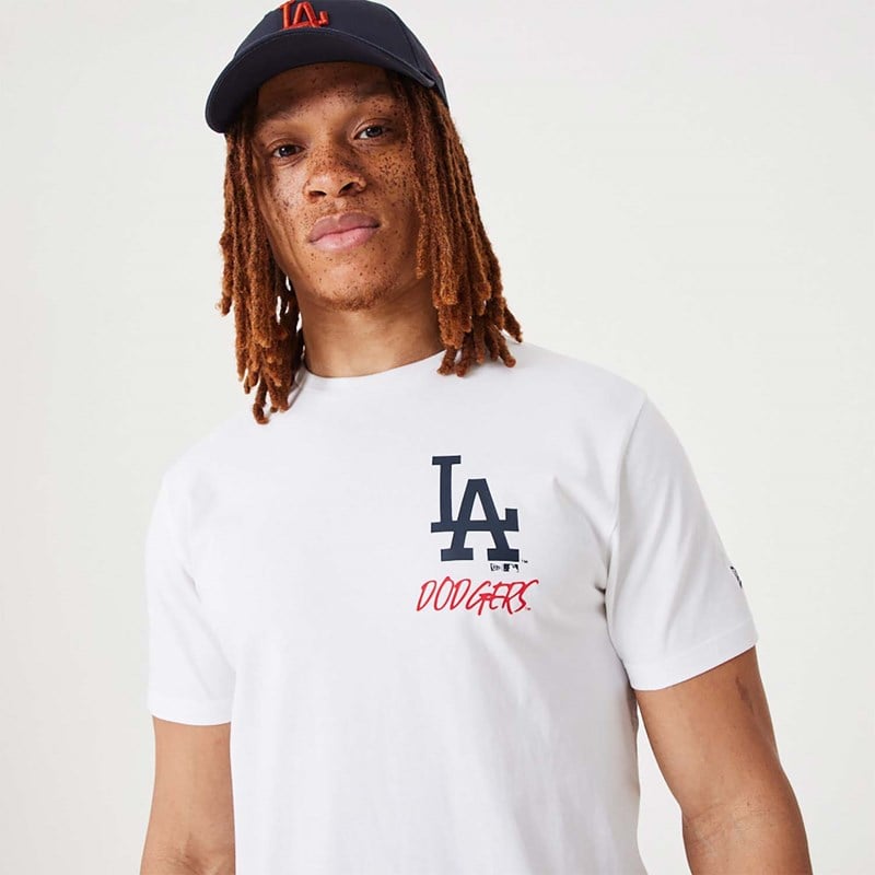 Camiseta New Era La Dodgers MLB Team Logo Estampados Blancos | OL8569473