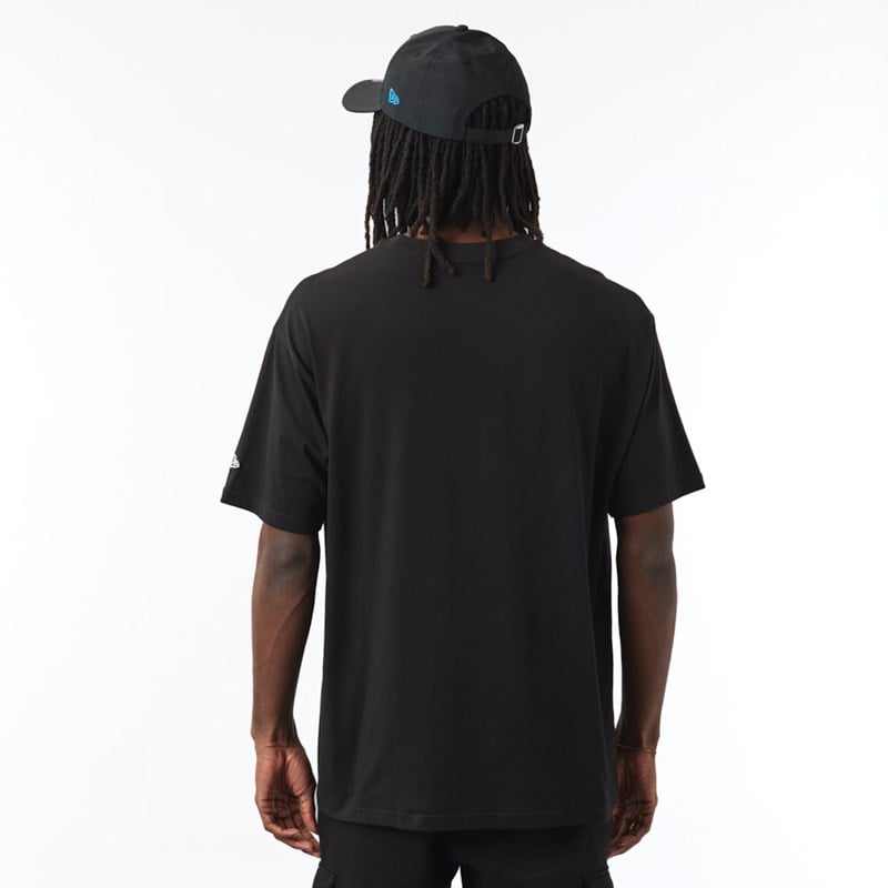 Camiseta New Era La Dodgers Stack Logo Oversized Negros | JL4503268