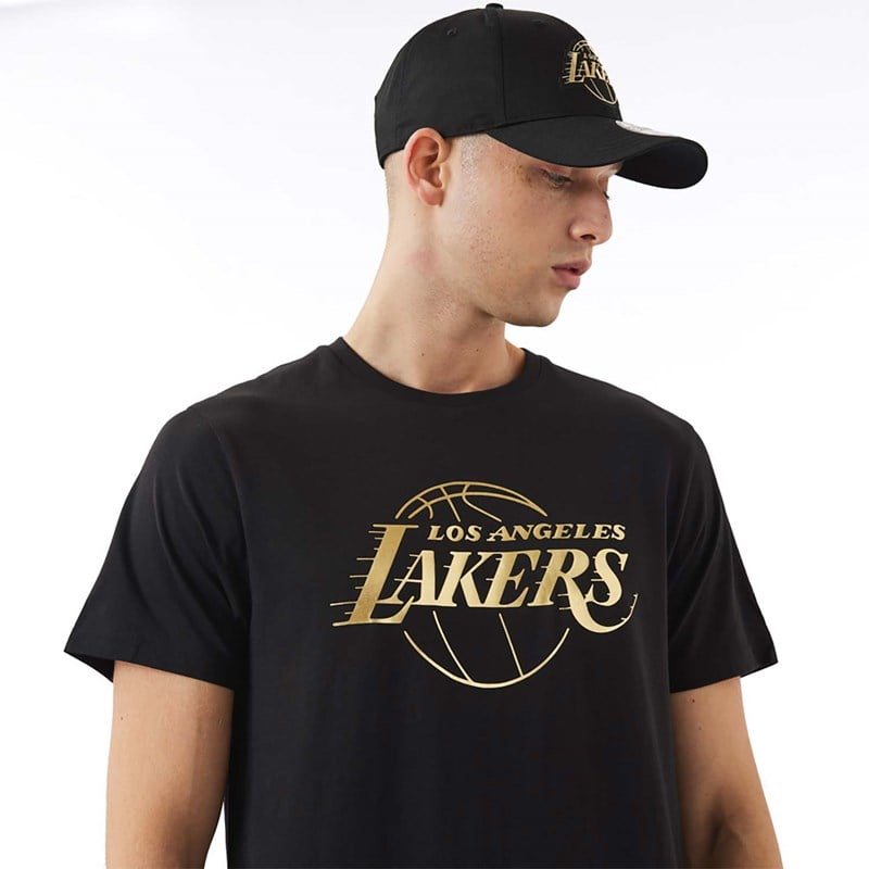 Camiseta New Era La Lakers NBA Foil Negros | VI5903742