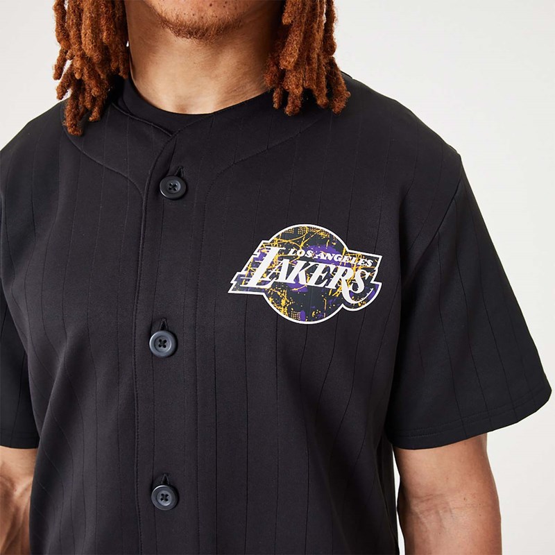 Camiseta New Era La Lakers NBA Infill Team Logo Jersey Negros | MP9860741