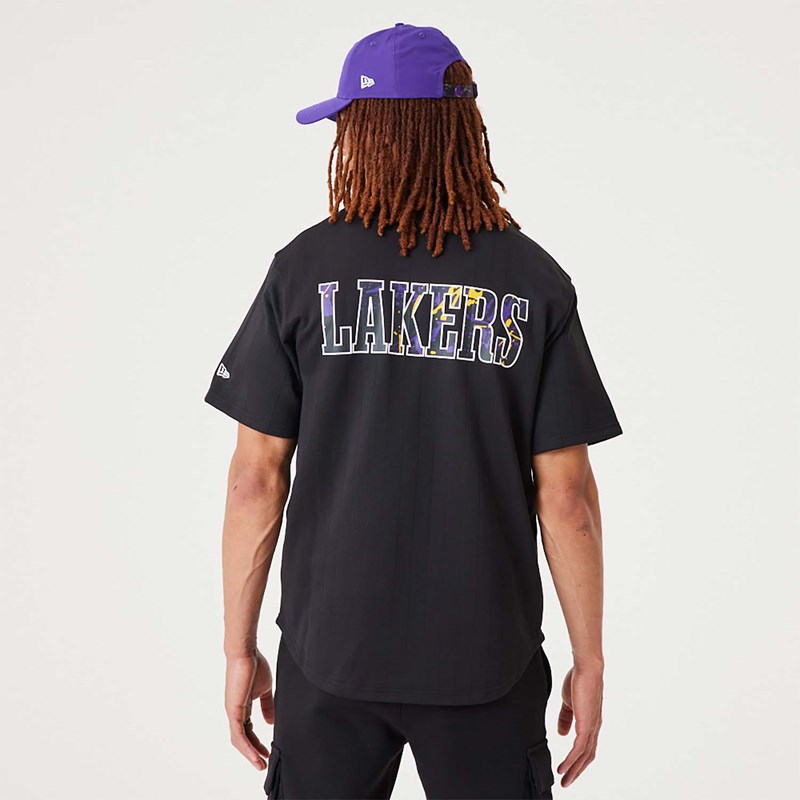 Camiseta New Era La Lakers NBA Infill Team Logo Jersey Negros | MP9860741