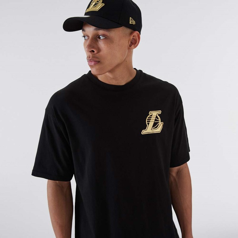 Camiseta New Era La Lakers NBA Negros | UB2564138