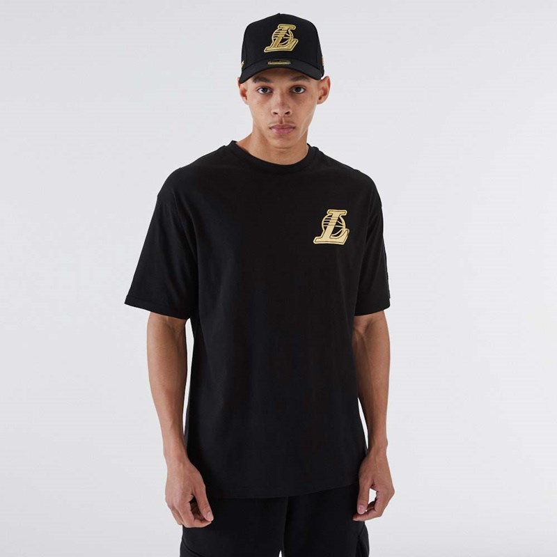 Camiseta New Era La Lakers NBA Negros | UB2564138