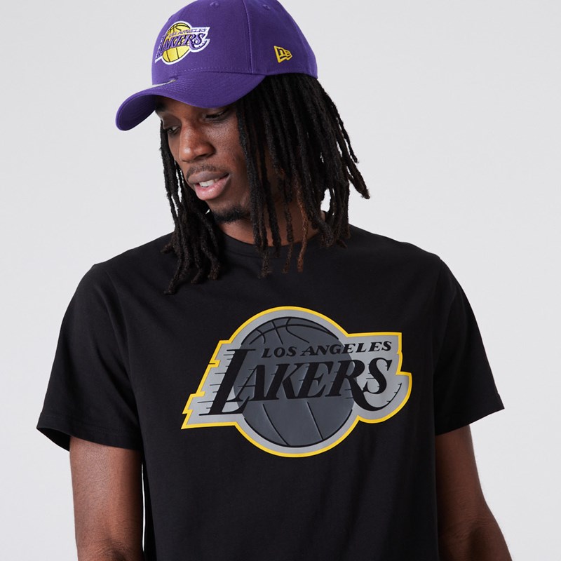 Camiseta New Era La Lakers NBA Outline Logo Negros | FH3815746