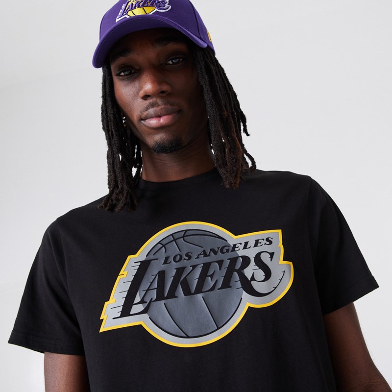 Camiseta New Era La Lakers NBA Outline Logo Negros | FH3815746