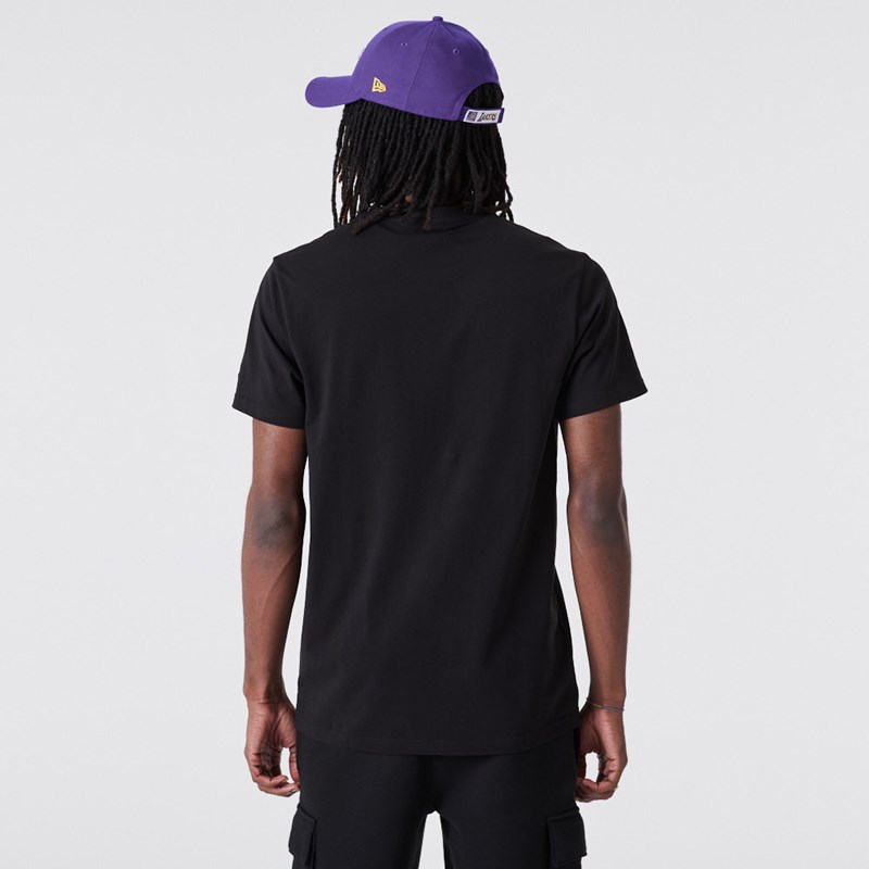 Camiseta New Era La Lakers NBA Outline Logo Negros | FH3815746