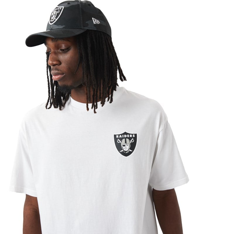 Camiseta New Era Las Vegas Raiders NFL Logo Oversized Blancos | RC5963207