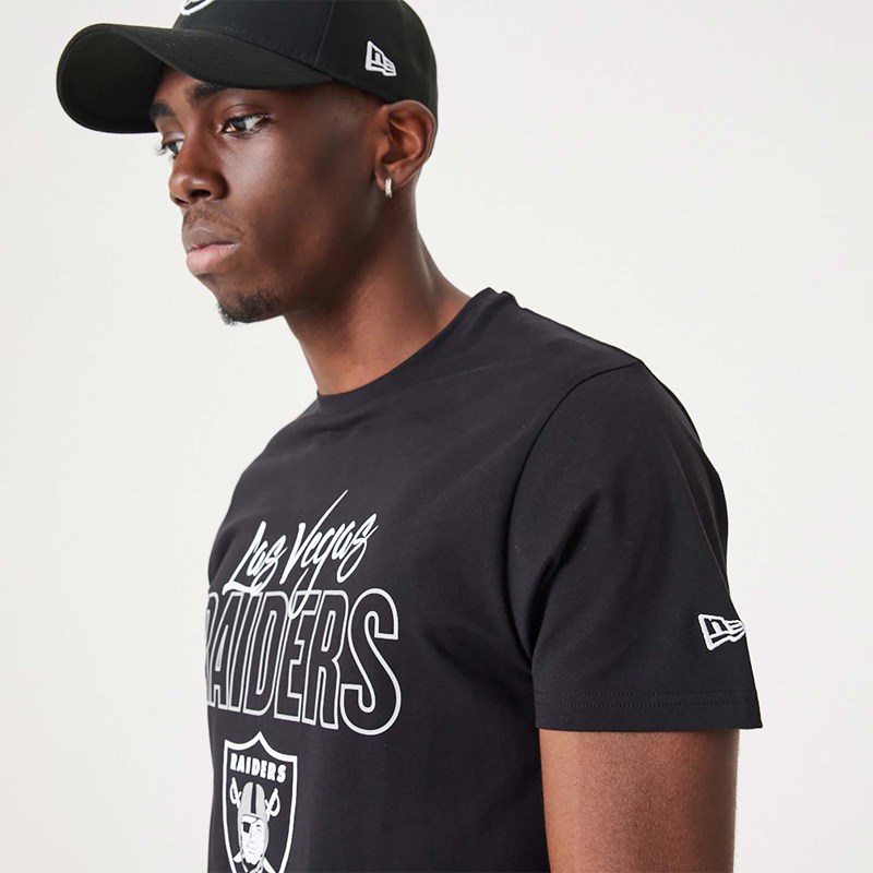 Camiseta New Era Las Vegas Raiders NFL Script Negros | GT1968345