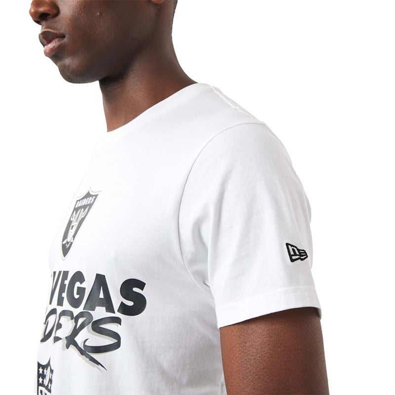 Camiseta New Era Las Vegas Raiders NFL Script Blancos | SQ7052836