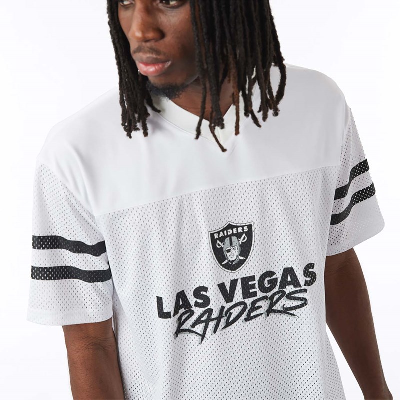 Camiseta New Era Las Vegas Raiders NFL Script Jersey Blancos | VK8431095