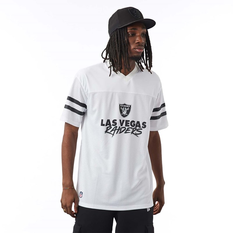 Camiseta New Era Las Vegas Raiders NFL Script Jersey Blancos | VK8431095