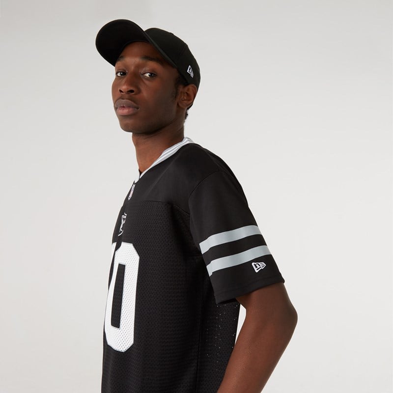 Camiseta New Era Las Vegas Raiders Oversized Jersey Negros | HG4067392