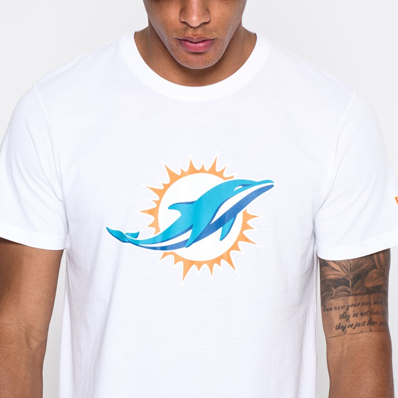 Camiseta New Era Miami Dolphins Team Logo Blancos | SI3475901