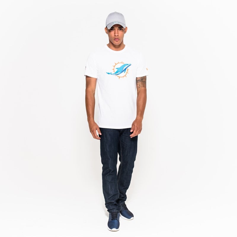 Camiseta New Era Miami Dolphins Team Logo Blancos | SI3475901