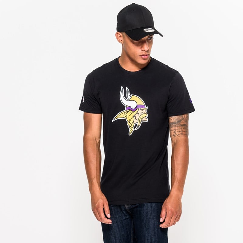 Camiseta New Era Minnesota Vikings Team Logo Negros | MR9850761