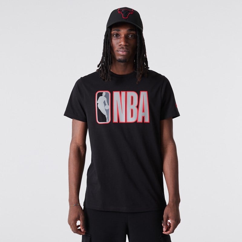 Camiseta New Era NBA Logo Outline Negros | FV6789302