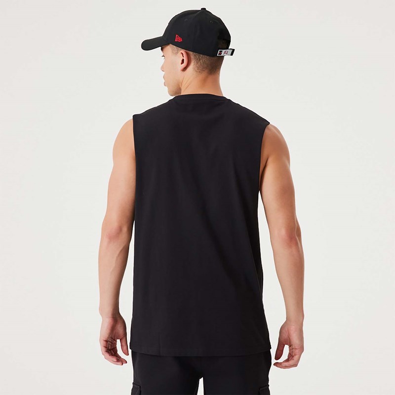 Camiseta New Era NBA Script Essential Tank Top Negros | WX0236851