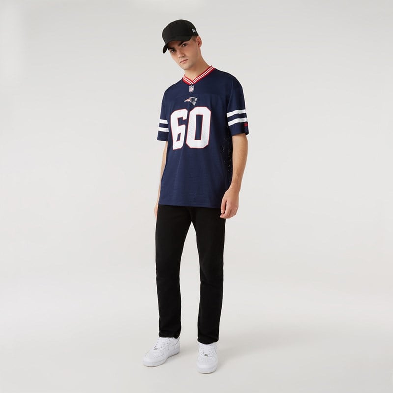 Camiseta New Era New England Patriots Oversized Jersey Azules | QA6270149