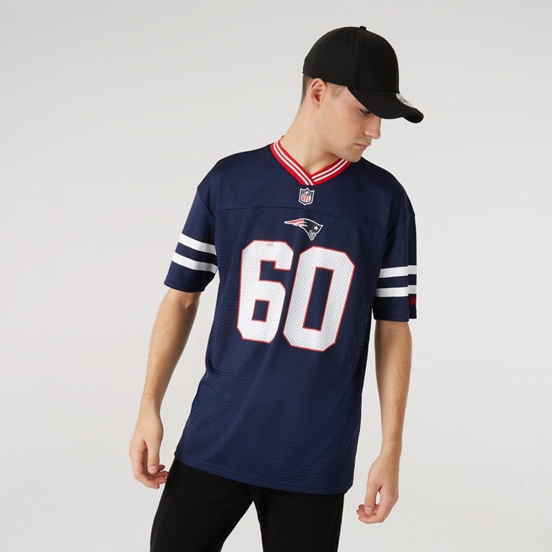 Camiseta New Era New England Patriots Oversized Jersey Azules | QA6270149