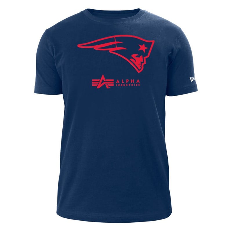 Camiseta New Era New Englans Patriots X Alpha Industries Azules | LV0863429