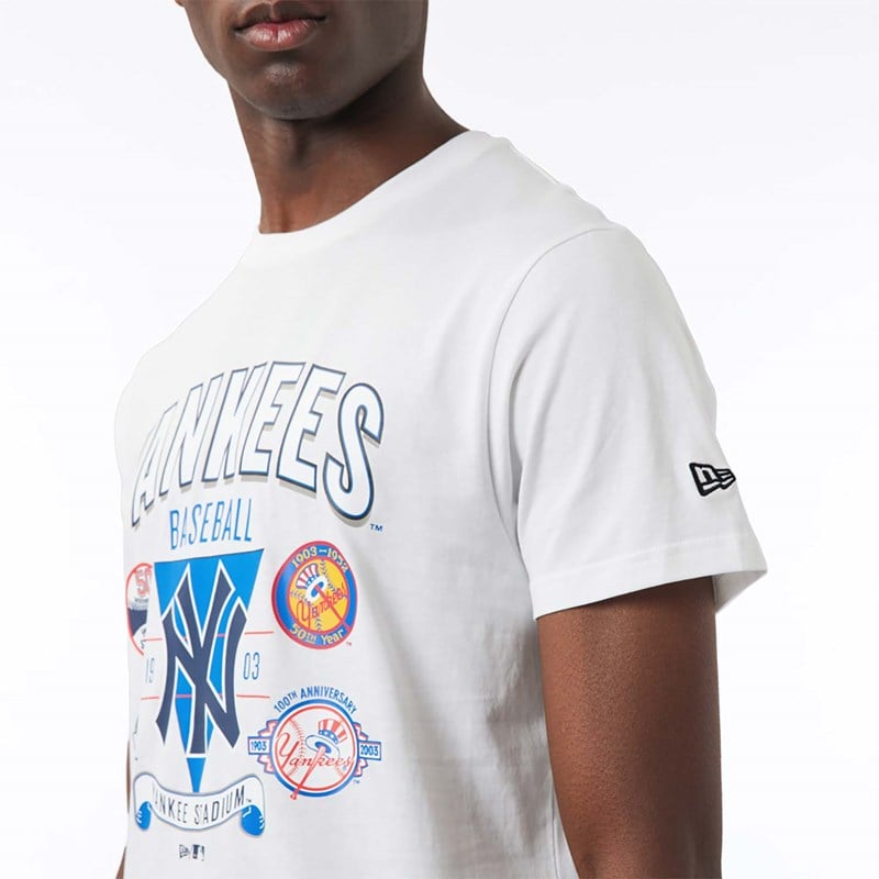 Camiseta New Era New York Yankees Champ Series Blancos | UM8421763