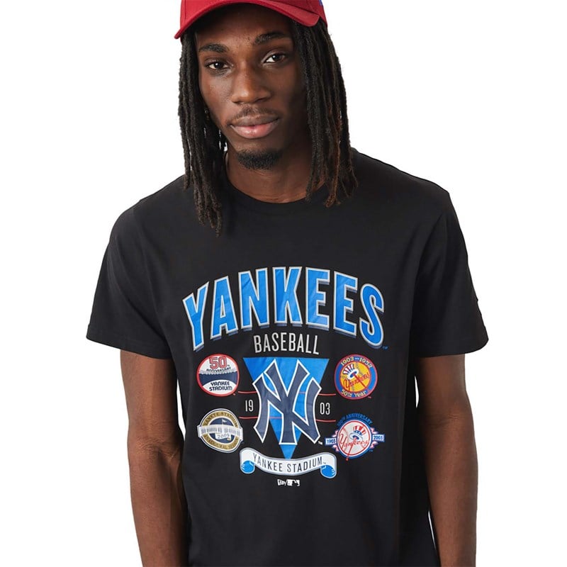 Camiseta New Era New York Yankees Champ Series Negros | VC0841275