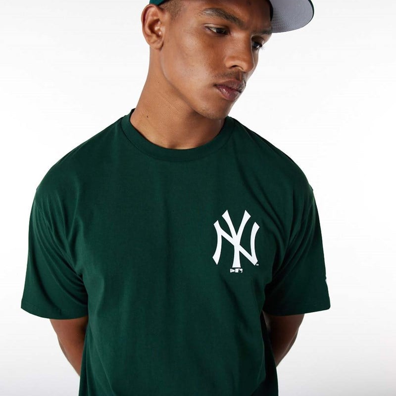 Camiseta New Era New York Yankees Essentials Oversized Verdes | UW0827315