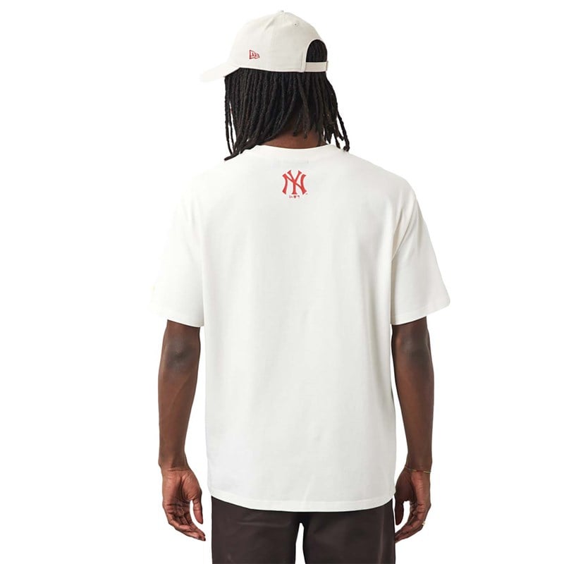 Camiseta New Era New York Yankees Logo Blancos | DA8624573