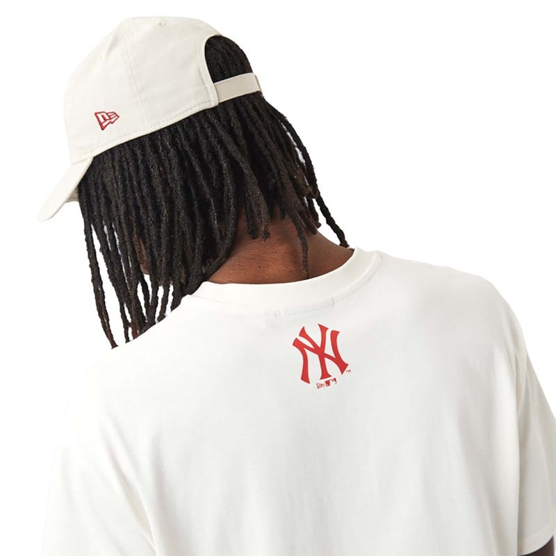 Camiseta New Era New York Yankees Logo Blancos | DA8624573