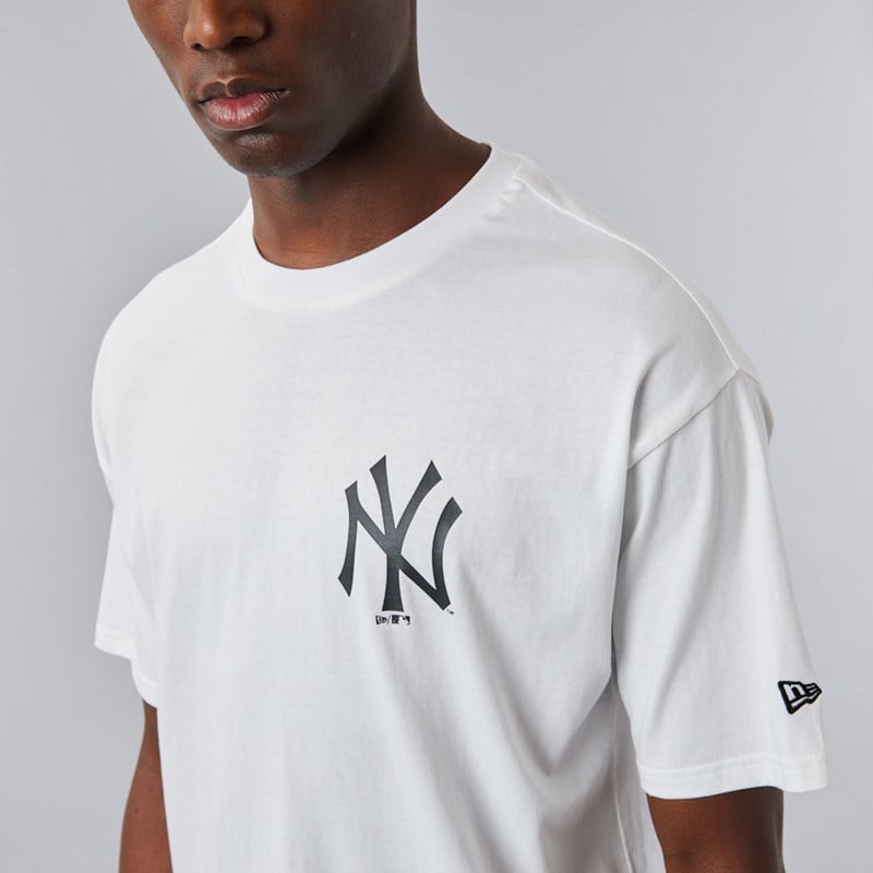 Camiseta New Era New York Yankees Logo Blancos | TG9180254