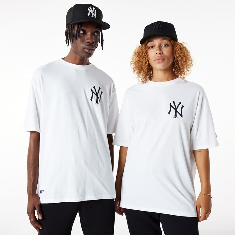 Camiseta New Era New York Yankees Logo Blancos | TG9180254