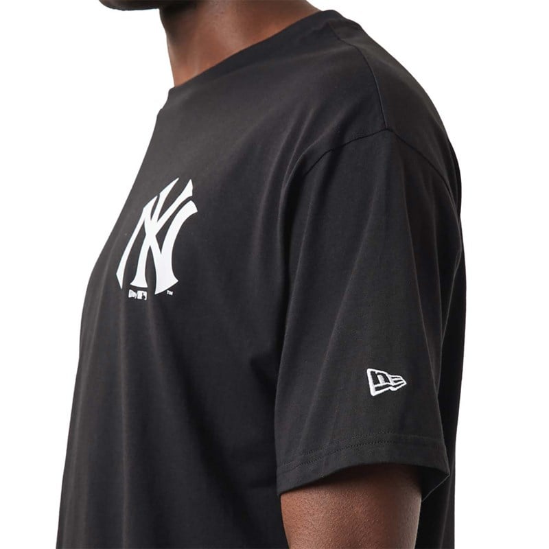 Camiseta New Era New York Yankees MLB City Estampados Oversized Negros | NP9613507