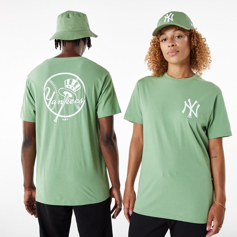 Camiseta New Era New York Yankees MLB League Essential Verdes | NS8593126