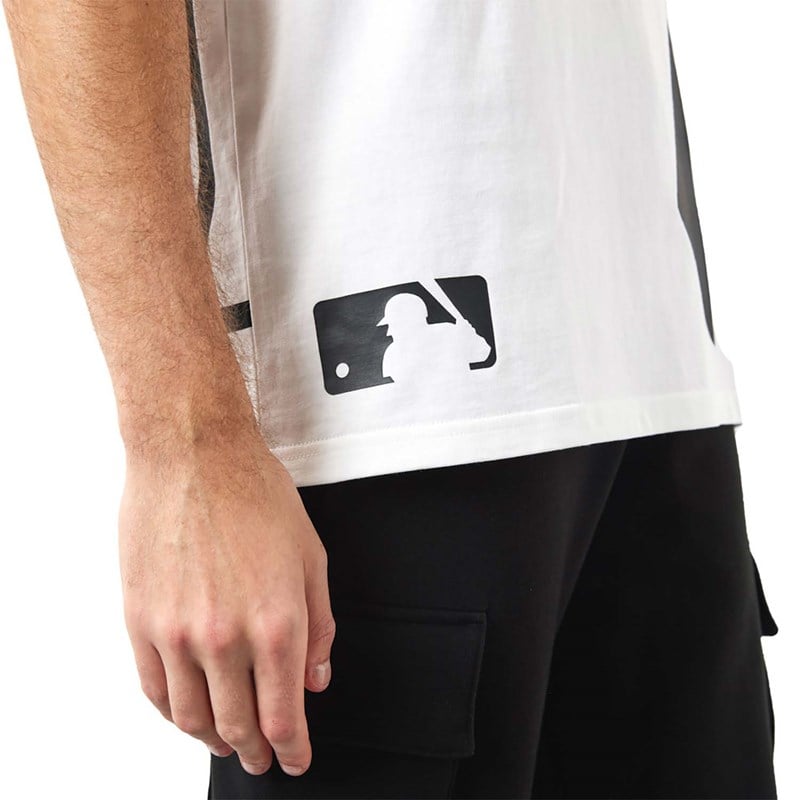 Camiseta New Era New York Yankees MLB Side Logo Blancos | OL3802461