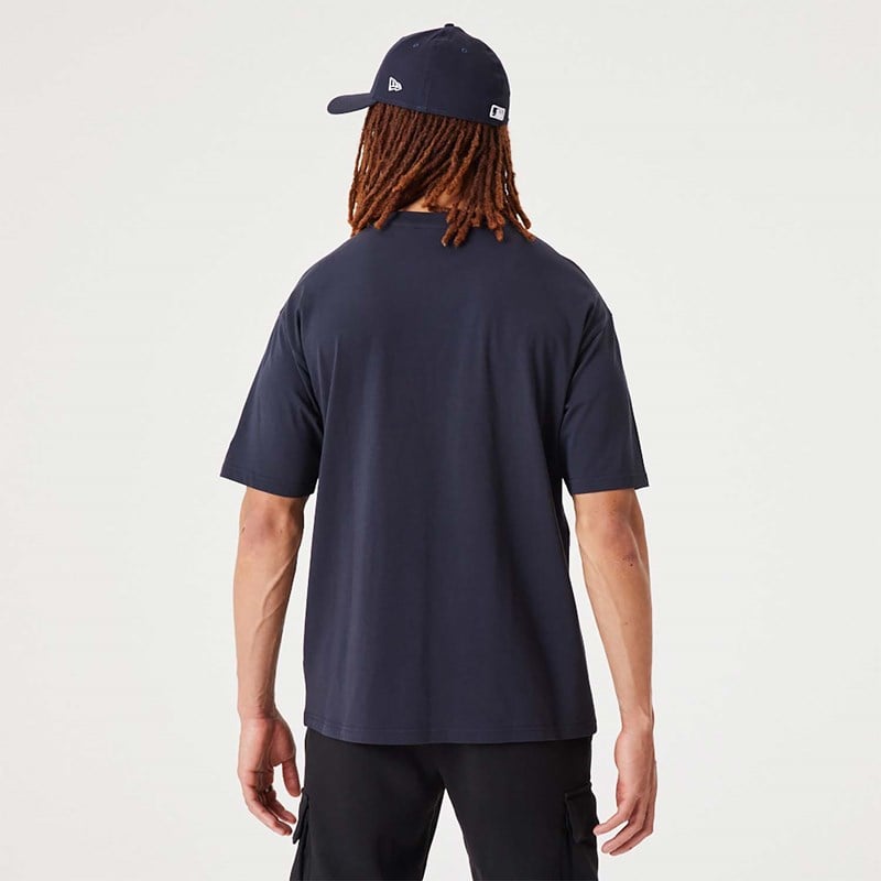 Camiseta New Era New York Yankees MLB Team Wordmark Oversized Azules | QB2785013