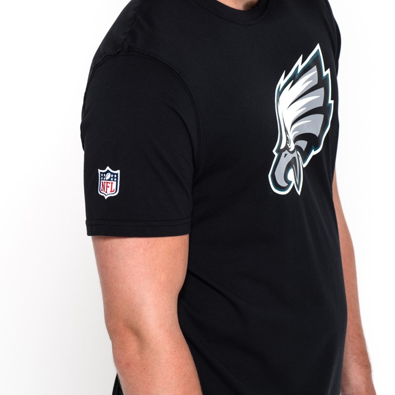 Camiseta New Era Philadelphia Eagles Team Logo Negros | YC8609172