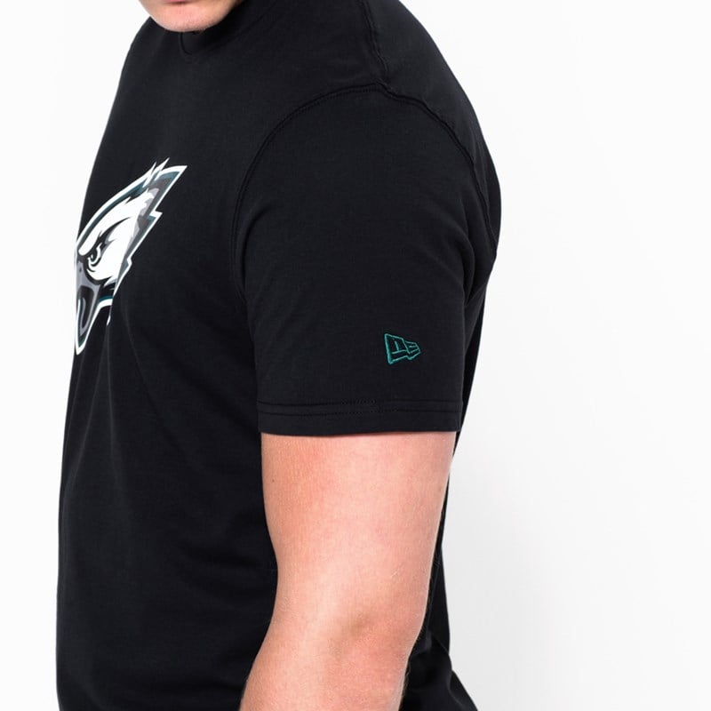 Camiseta New Era Philadelphia Eagles Team Logo Negros | YC8609172