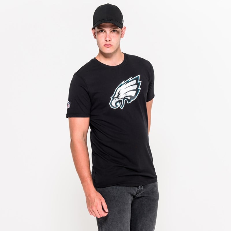 Camiseta New Era Philadelphia Eagles Team Logo Negros | YC8609172