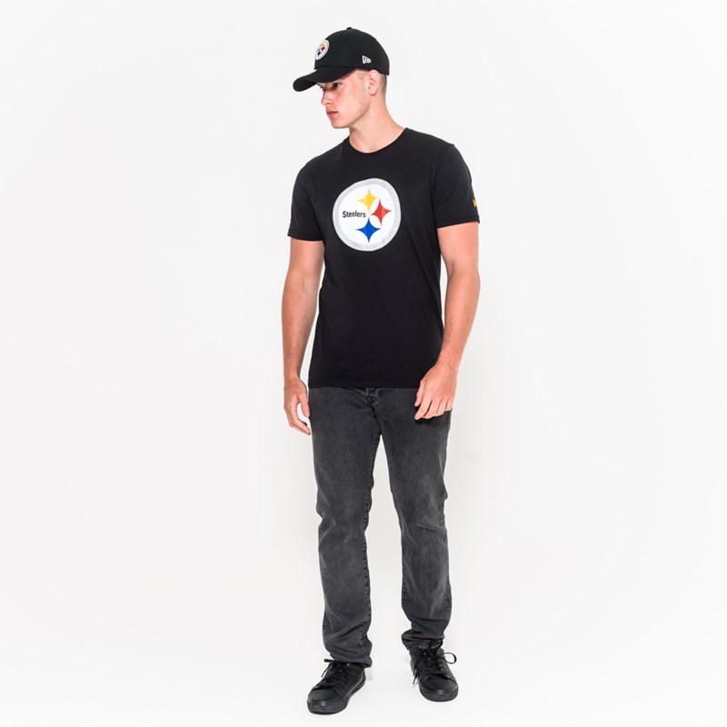 Camiseta New Era Pittsburgh Steelers Team Logo Negros | NG0157386