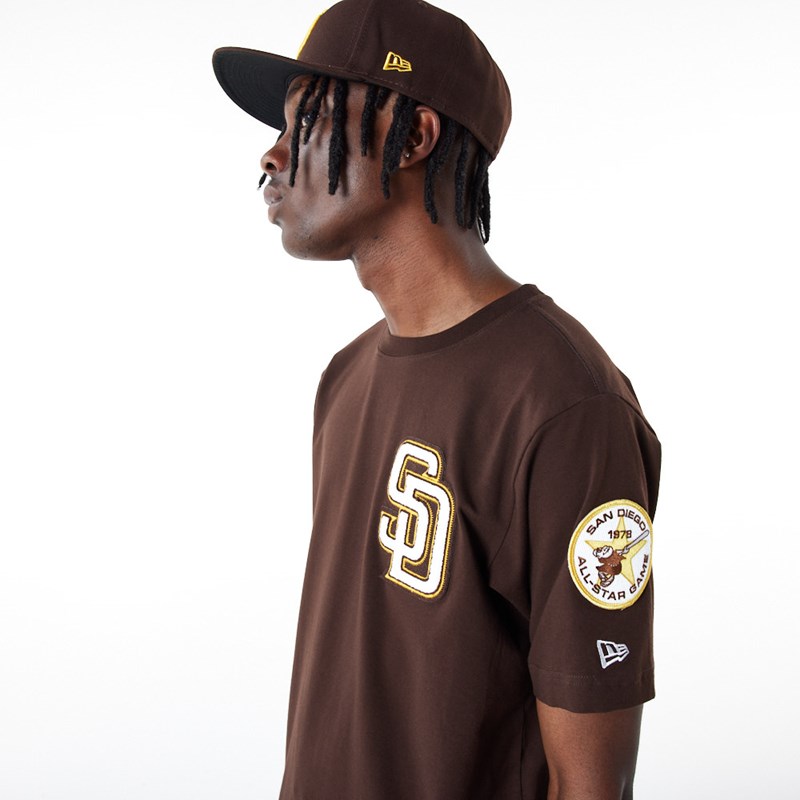 Camiseta New Era San Diego Padres MLB Logo Select Marrom | WY5617089